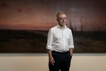 Manuel Borja-Villel, al Palau Victòria Eugènia on prepara l'exposició 'Fabular paisatges'