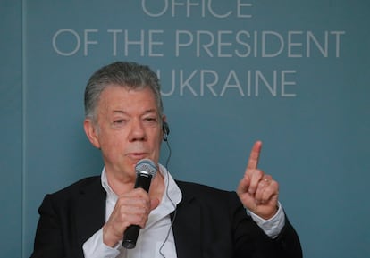 El expresidente de Colombia Juan Manuel Santos