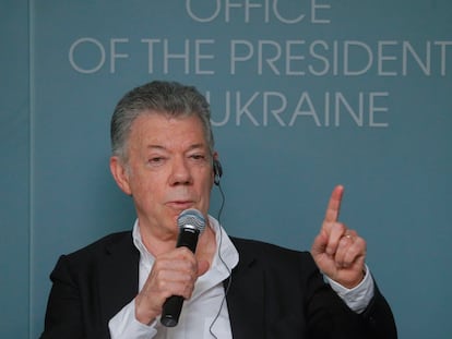 El expresidente de Colombia Juan Manuel Santos