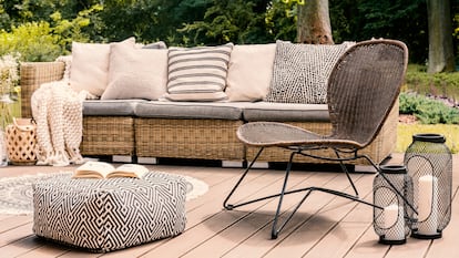 Disfruta de unos muebles de jardín resistentes y duraderos. GETY IMAGES.