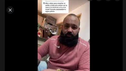 Imagen del 'tiktoker' detenido.