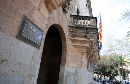 El Palacio de Justicia, sede del Tribunal Superior de Justicia de Baleares (TSJIB) y la Audiencia Provincial, en la plaza Weyler de Palma.