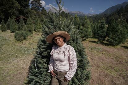 Naty Flores se emplea en esta temporada en el Bosque Esmeralda durante las celebraciones en el mes de diciembre.