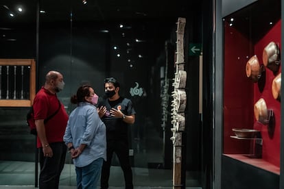 El museo de sitio del Centro Cultural España y el Instituo Nacional de Antropología e Historia (INAH), en donde se exponen los restos del Calmecac, un colegio donde eran educados los hijos de los nobles mexicas.