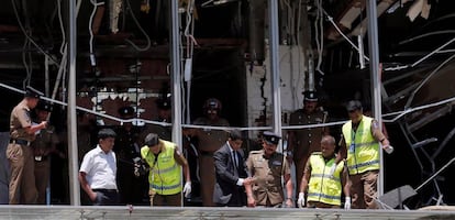 Explosi&oacute;n en el hotel en la capital de Sri Lanka, en Colombo. 