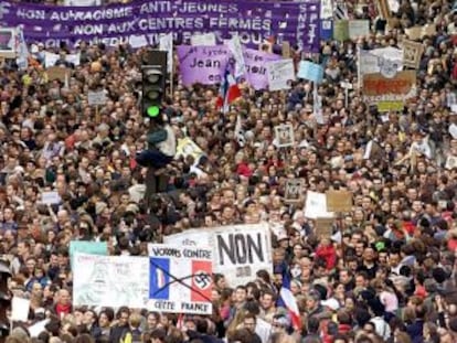 Manifestación del Primero de Mayo en París.