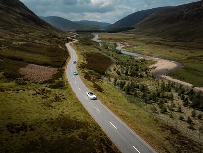 One of the stages of the trip through the British countryside.