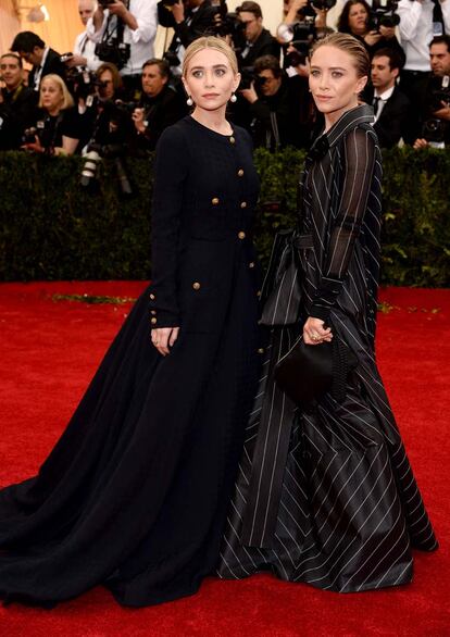 Mary Kate y Ashley Olsen, fieles a su estilo.