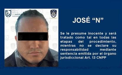 José de Jesús "N", detenido este miércoles.