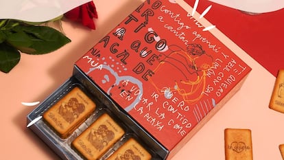 Incluyen cajas con diseños exclusivos inspirados en el amor, como la opción de Tosta Rica, ¡ideal para San Valentín!