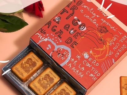 Incluyen cajas con diseños exclusivos inspirados en el amor, como la opción de Tosta Rica, ¡ideal para San Valentín!