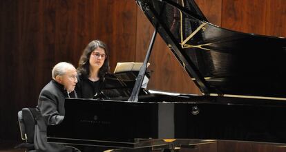 El pianista Menahem Pressler.