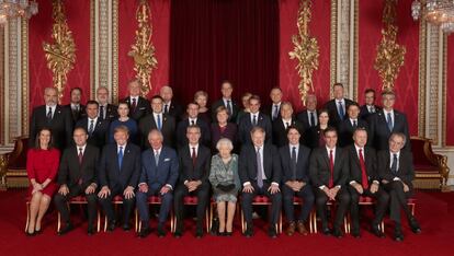 Foto de familia de la cumbre de la OTAN.