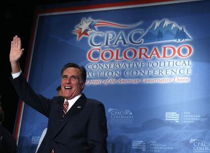Romney, durante un acto con votantes conservadores en Colorado.