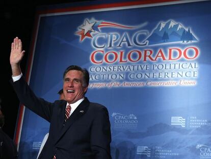 Romney, durante un acto con votantes conservadores en Colorado. 