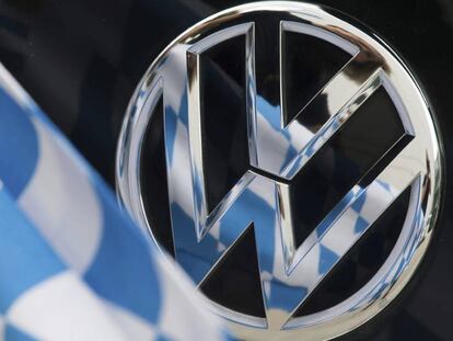 O logo da Volkswagen.