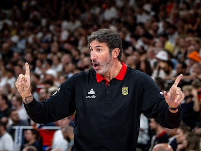 Álex Mumbrú, como seleccionador de Alemania, en una imagen cedida por la Federación Alemana de Baloncesto.