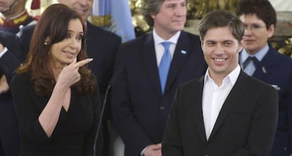 El acto de toma de juramento de Axel Kicillof.