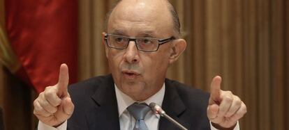Presentacion de los Presupuestos Generales del Estado a cargo de Cristobal Montoro, ministro de Hacienda y Administrciones Publicas.