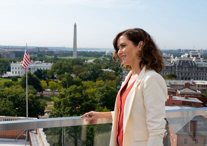 Isabel Díaz Ayuso, este martes, en Washington.