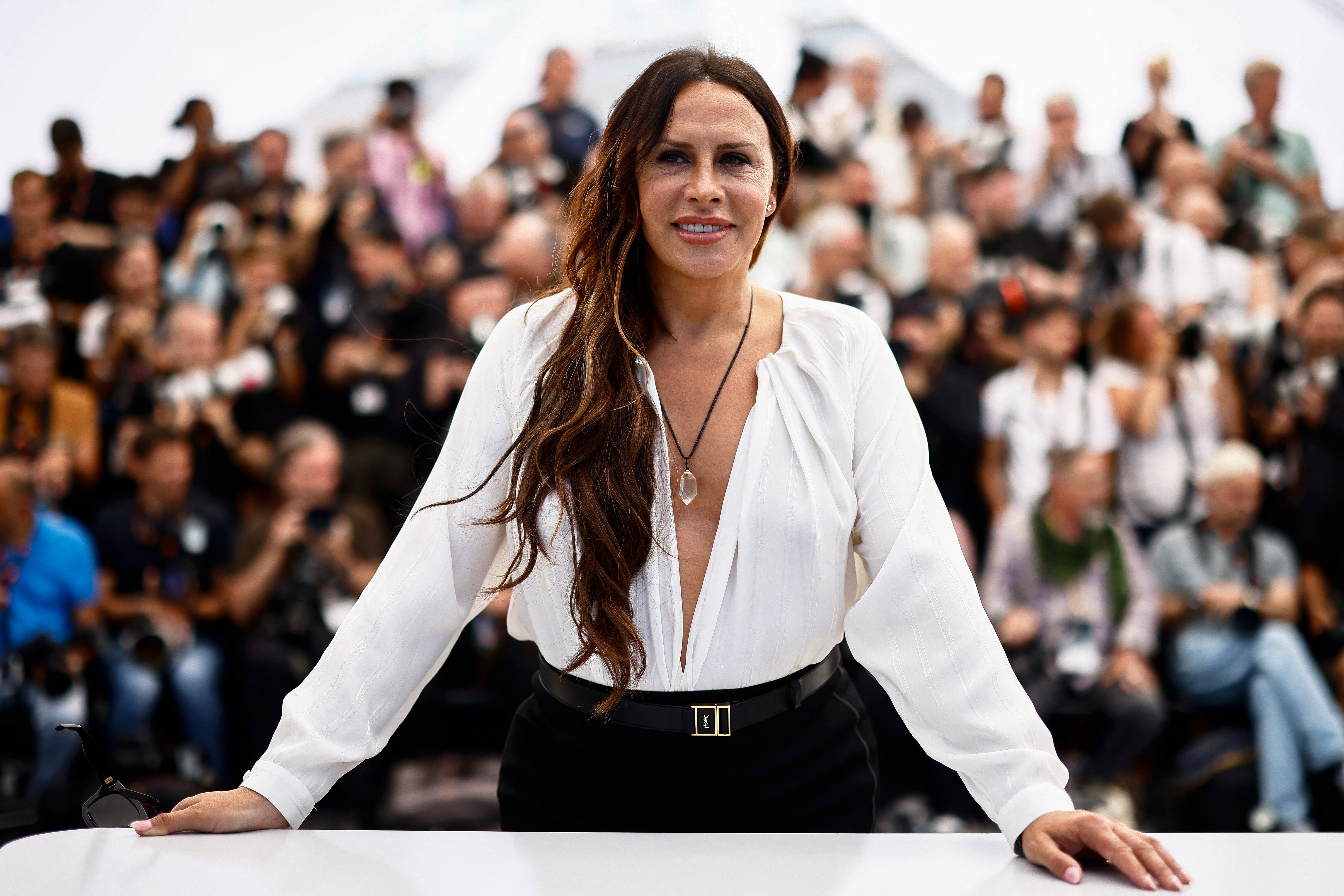 La actriz española Karla Sofía Gascón posa durante el photocall de la película 'Emilia Pérez