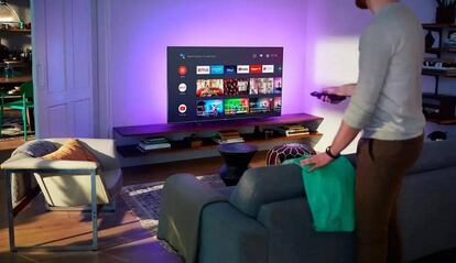 Mando a distancia de una tele Android TV