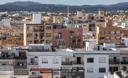 Edificios de viviendas en Ibiza.
