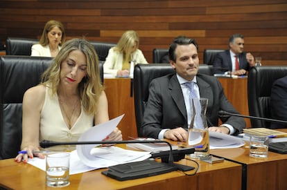 María Guardiola, el martes 20, durante la sesión constitutiva de la Asamblea. 