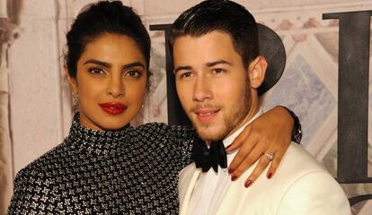 Priyanka Chopra y Nick Jonas, durante el 50 aniversario de Ralph Lauren, el pasado septiembre. 