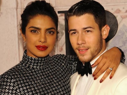 Priyanka Chopra y Nick Jonas, durante el 50 aniversario de Ralph Lauren, el pasado septiembre. 