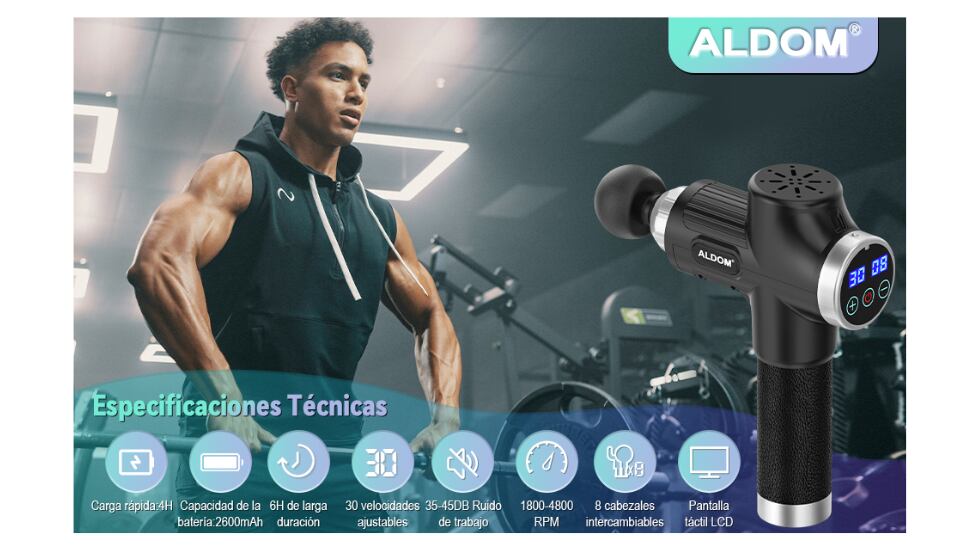 La pistola de masaje muscular más vendida.