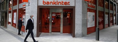 Una sucursal de Bankinter, en Madrid.