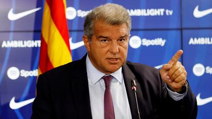 El presidente del Barça, Joan Laporta, en una imagen de archivo.