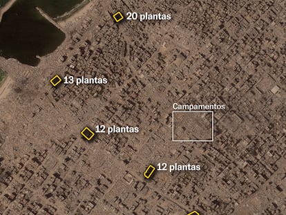 Mapas | Las torres de pisos, blanco de la invasión israelí en Ciudad de Gaza