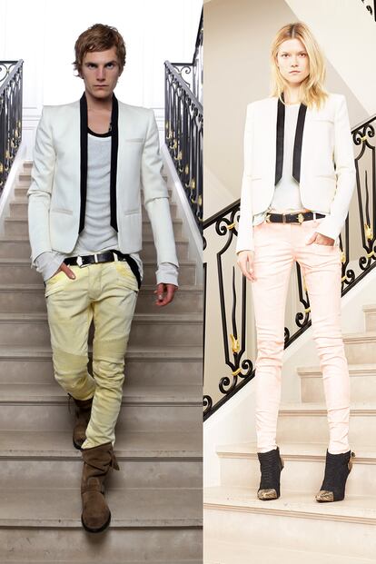 Quizá más adelante se anime a diversificar pero, de momento, Olivier Rousteing clona a sus mujeres Crucero 2012 y hombres Primavera-Verano 2012 para Balmain.