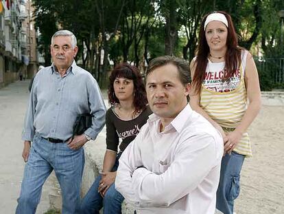 Tomás Peña, Gema Clemente, Rafael Robert y Milagros Barragán, en Alcalá.