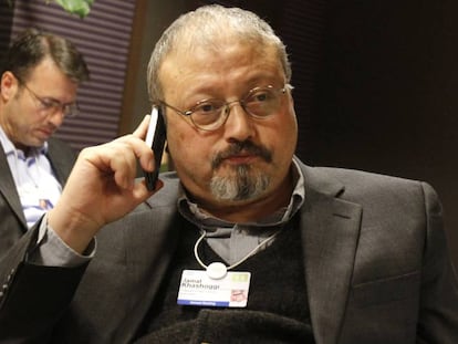 Jamal Khashoggi, em Davos (Suíça) em 2011.