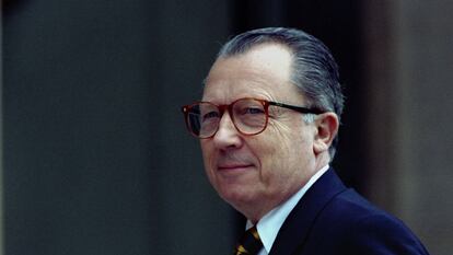 Jacques Delors, en octubre de 1994.