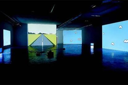 Instalación 'Nerdzone Version', de Cory Arcángel (Migros Museum Zúrich, Suiza, 2005), de la Max Wigram Gallery.