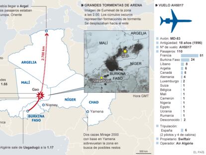 Fuentes: agencias, Swiftair y Eumesat.