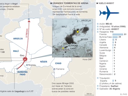 Fuentes: agencias, Swiftair y Eumesat.