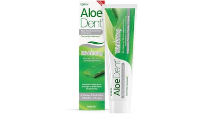 Pasta de dientes sin flúor y blanqueadora de aloe vera