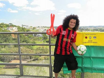 Mauro Shampoo, cabeleireiro e maior ídolo do Íbis Sport Club.