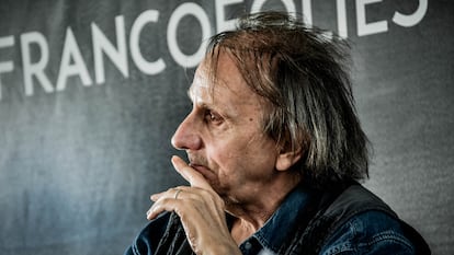 Michel Houellebecq en 2019 en un festival de música en La Rochelle.