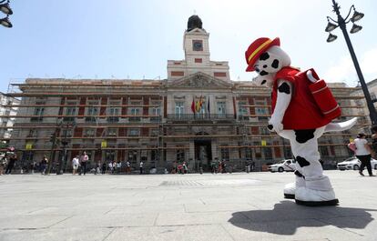 La sede del Gobierno regional, con los andamios instalados ayer.