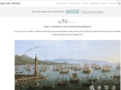 The new Prado Museum website.