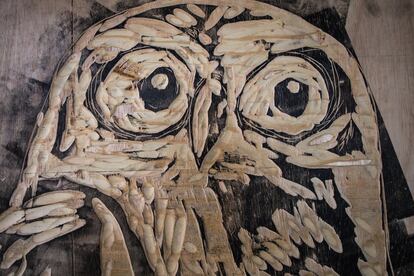 A coruja Caburé é uma das aves da caatinga que aparecerão na próxima exposição do artista