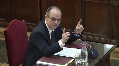 Jordi Turull in the Supreme Court on Tuesday.