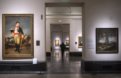La reordenación comienza por Goya. Las primeras salas de sus 'Pinturas negras' se mantienen tal y como estaban y 'El coloso', siempre presente, se ubica en un nuevo espacio, cercano al retrato de Fernando VII.