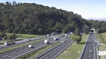 Tram de l'autovia A4, entre Brescia i Pàdua (Itàlia).